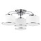 Cwi Lighting Frosted 4 Light Drum Shade Flush Mount With Chrome Finish 5479C28C-4 - alternate 2